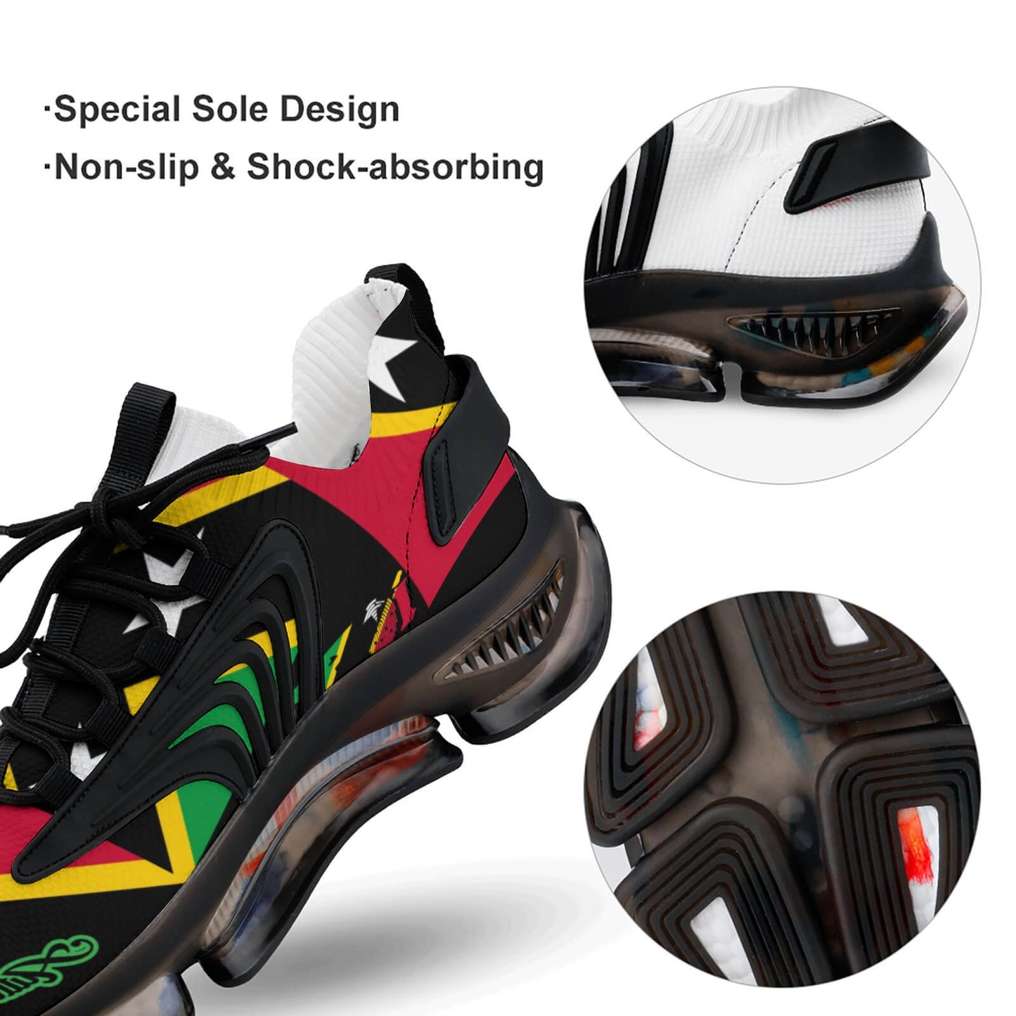 St Kitts & Nevis Trainers - Sneakers - Mesh Running Shoes - Unisex(F68)