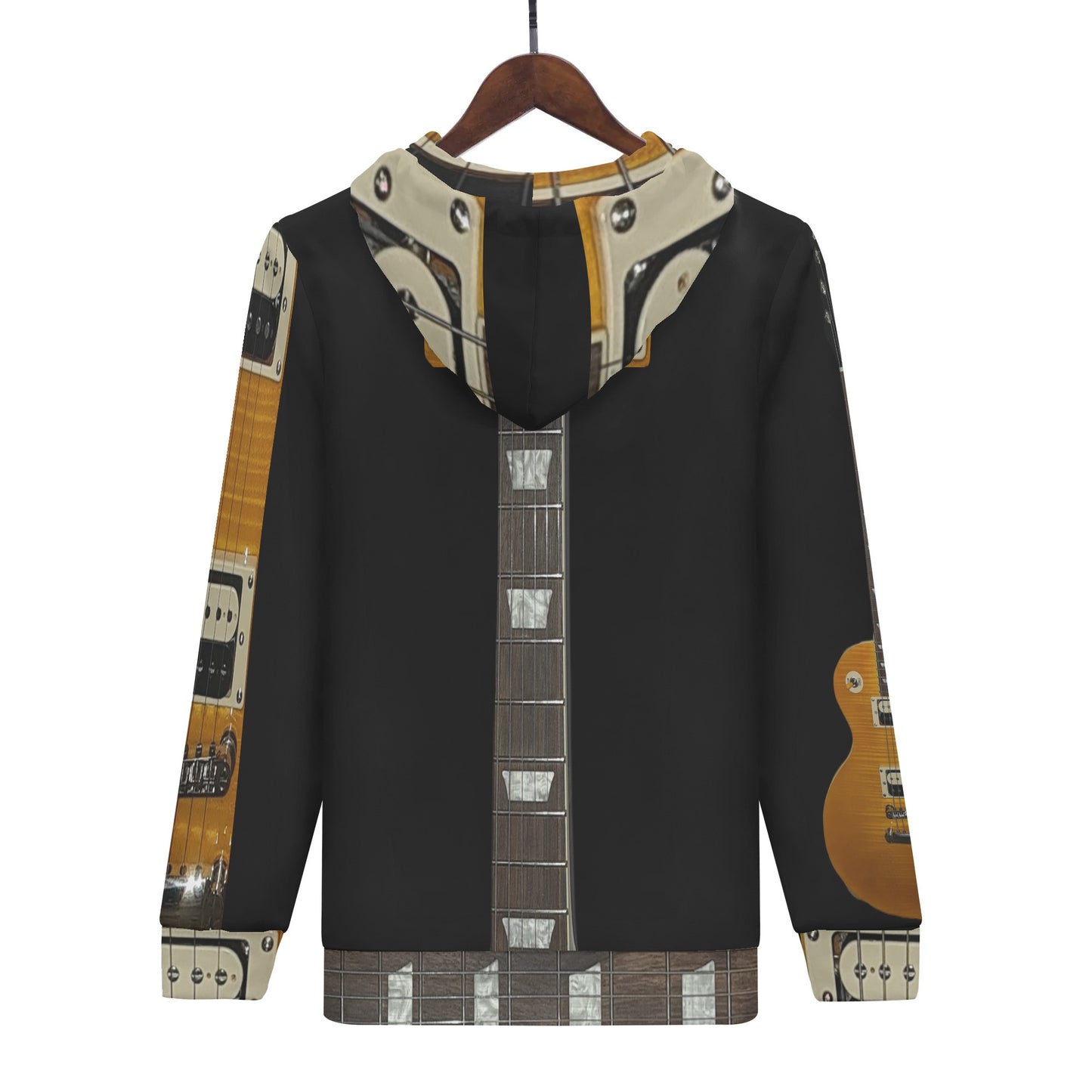 Moi Authentique Men's Unique Gibson Les Paul Authentic Zipper Hoodie