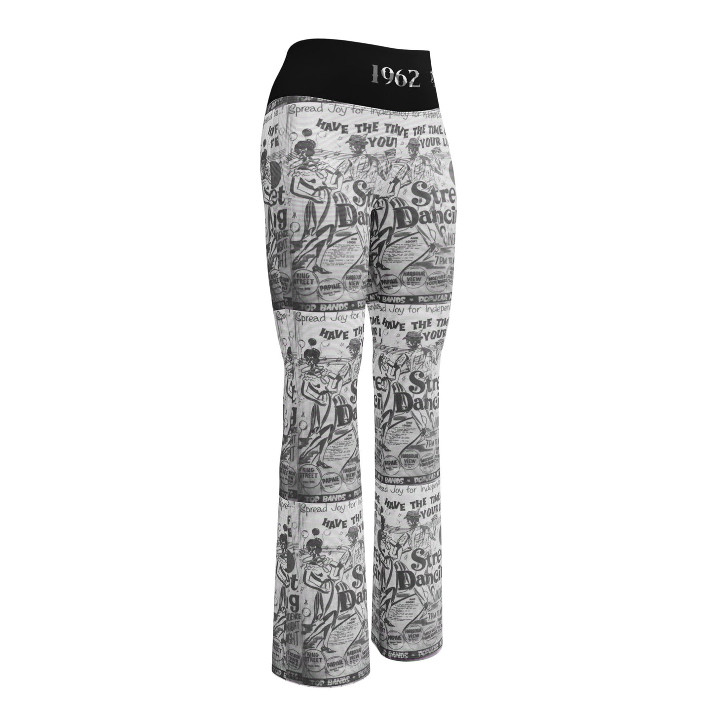 Moi Authentique Women Flare leggings  with inside pocket - Jamaica Independence Theme