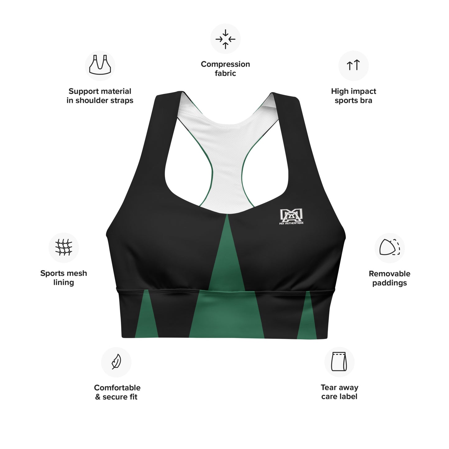 Moi Authentique classic Longline Sports Bra