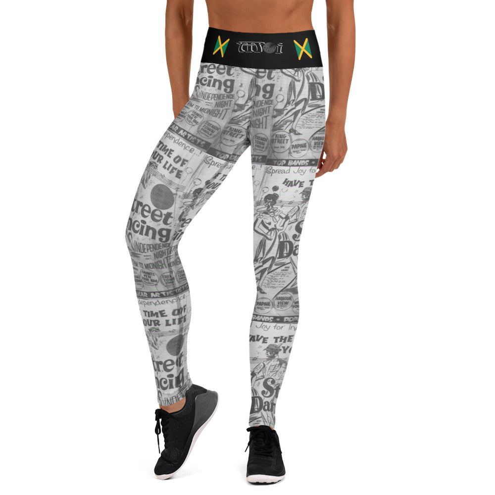 Moi Authentique Jamaica Independence Day yoga leggings.